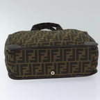 FENDI Zucca Canvas Tote Bag Black Brownep3832
