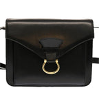 CELINE Shoulder Bag Leather Black  ep3891