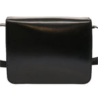 CELINE Shoulder Bag Leather Black  ep3891