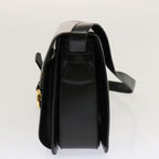 CELINE Shoulder Bag Leather Black  ep3891