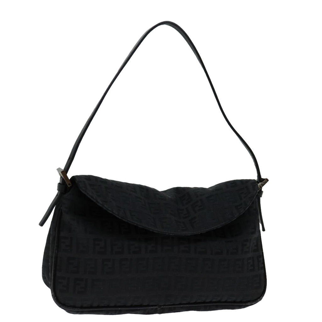 FENDI Zucchino Canvas Hand Bag Blackep3894