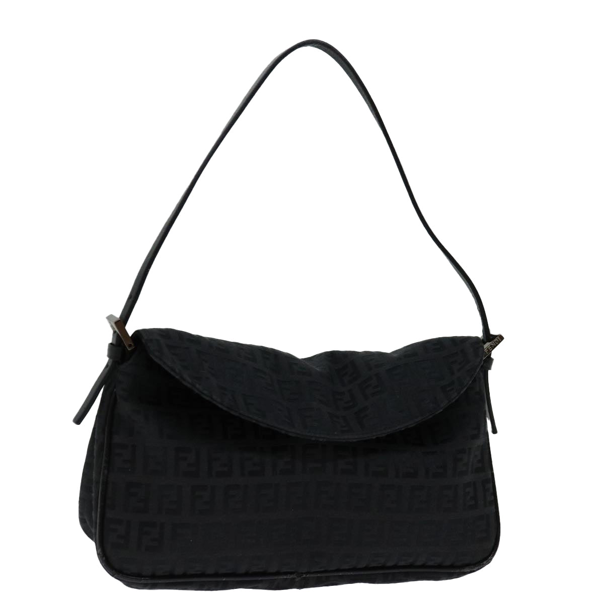 FENDI Zucchino Canvas Hand Bag Blackep3894