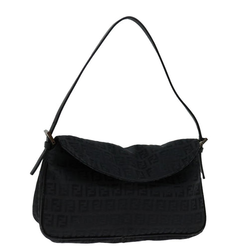 FENDI Zucchino Canvas Hand Bag Blackep3894
