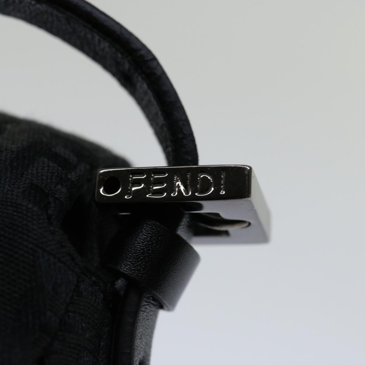 FENDI Zucchino Canvas Hand Bag Blackep3894