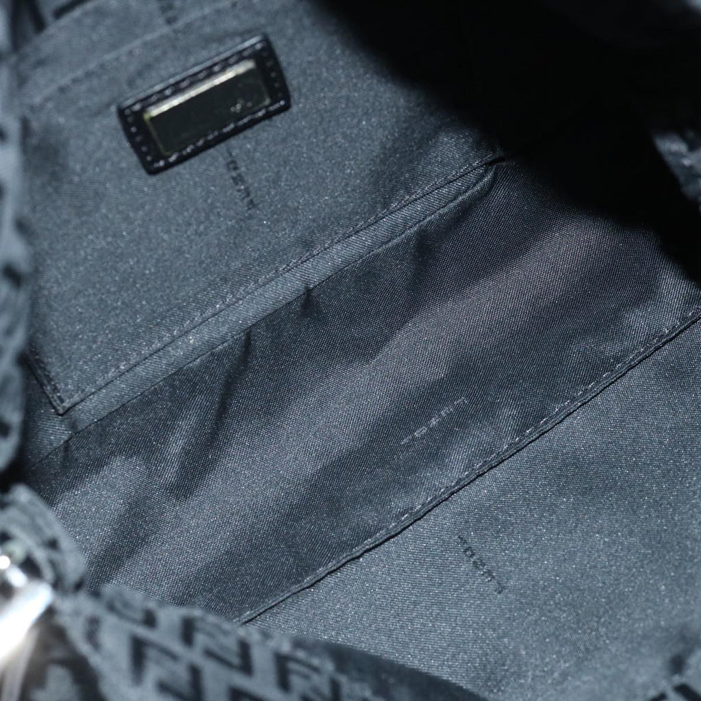 FENDI Zucchino Canvas Hand Bag Blackep3894