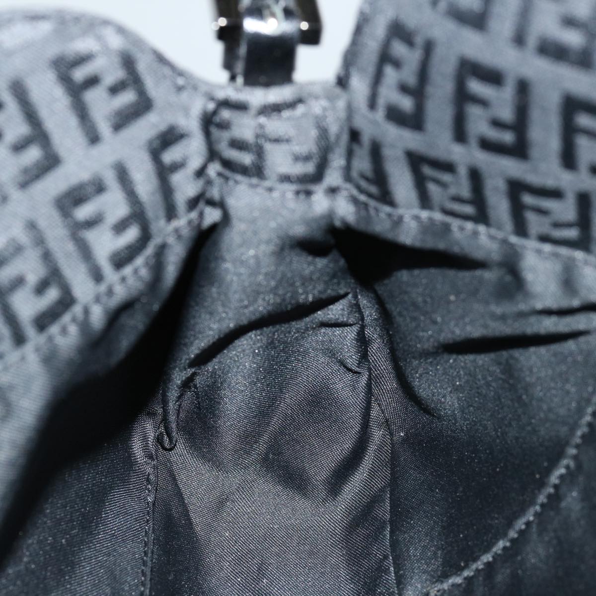 FENDI Zucchino Canvas Hand Bag Blackep3894
