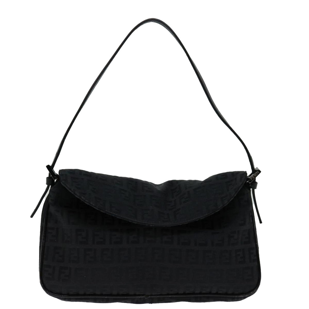 FENDI Zucchino Canvas Hand Bag Blackep3894