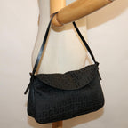 FENDI Zucchino Canvas Hand Bag Blackep3894