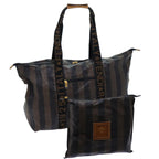 FENDI Pecan Canvas Clutch Bag 2Set Black Brownep3904
