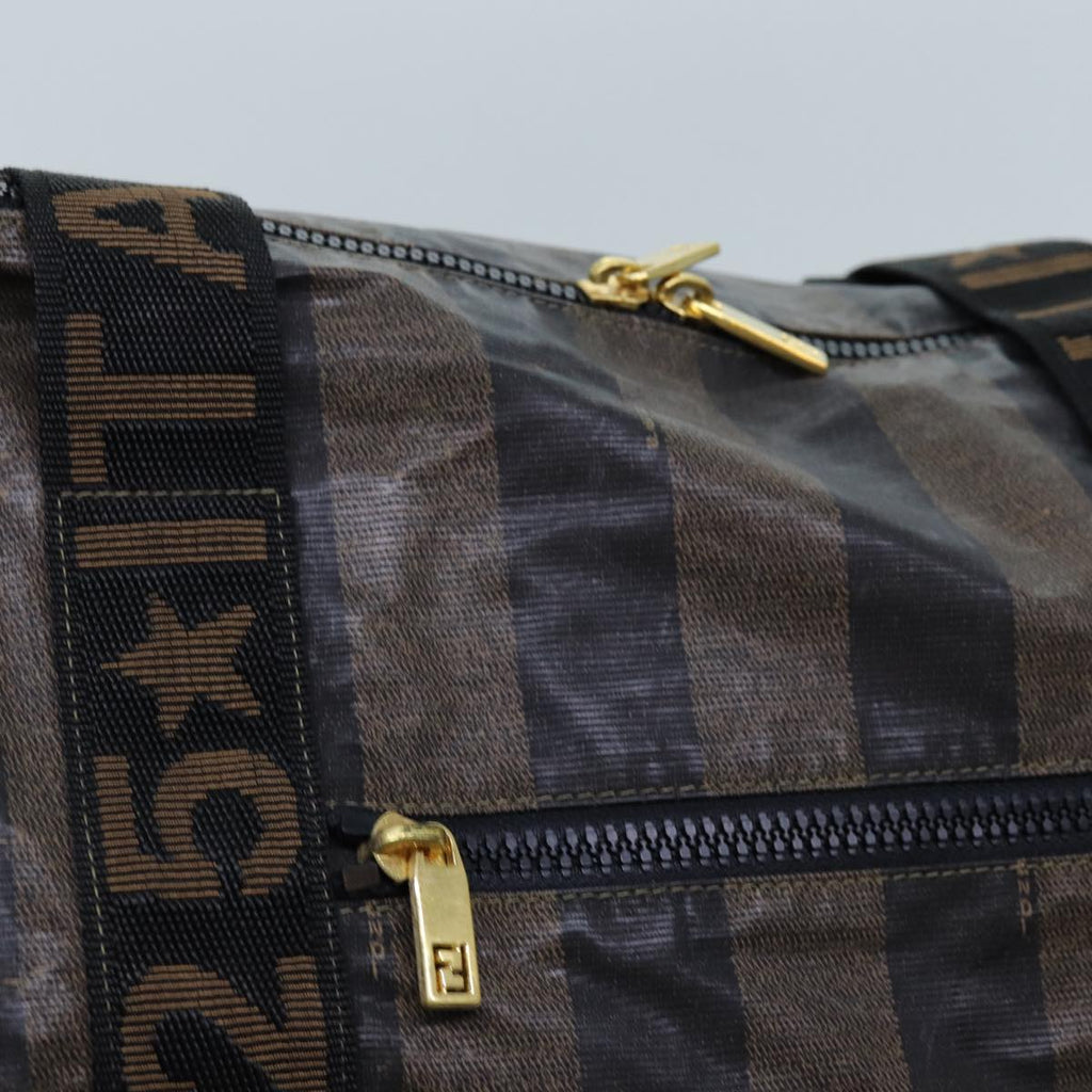FENDI Pecan Canvas Clutch Bag 2Set Black Brownep3904