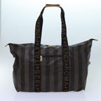 FENDI Pecan Canvas Clutch Bag 2Set Black Brownep3904