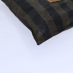 FENDI Pecan Canvas Clutch Bag 2Set Black Brownep3904