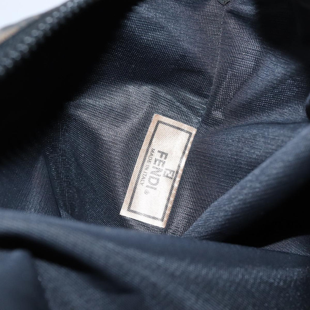 FENDI Pecan Canvas Clutch Bag 2Set Black Brownep3904
