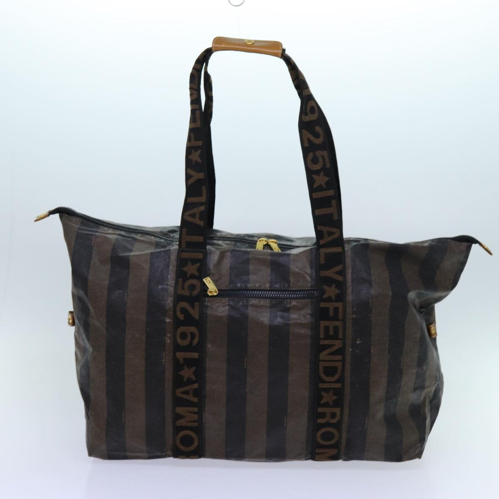 FENDI Pecan Canvas Clutch Bag 2Set Black Brownep3904