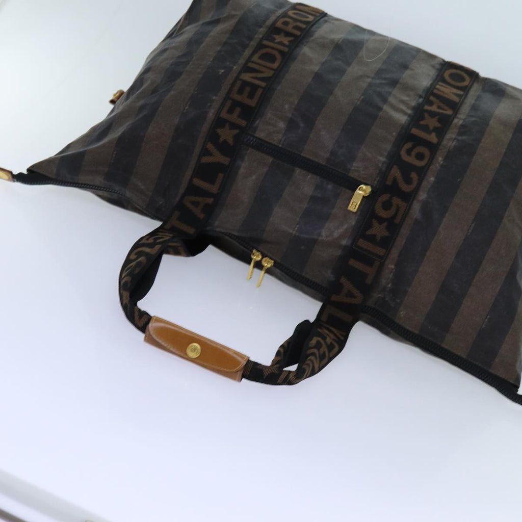 FENDI Pecan Canvas Clutch Bag 2Set Black Brownep3904