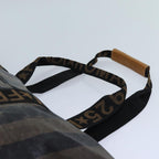 FENDI Pecan Canvas Clutch Bag 2Set Black Brownep3904