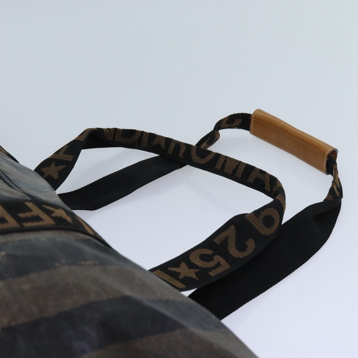 FENDI Pecan Canvas Clutch Bag 2Set Black Brownep3904