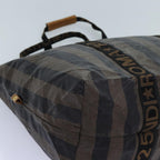 FENDI Pecan Canvas Clutch Bag 2Set Black Brownep3904