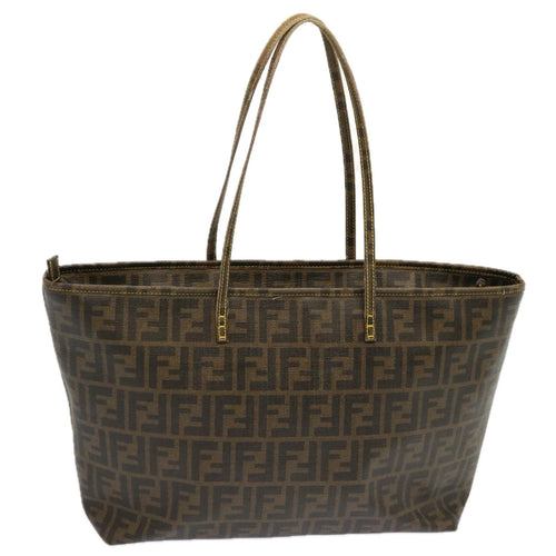 FENDI Zucca Canvas Tote Bag Black Brownep3963