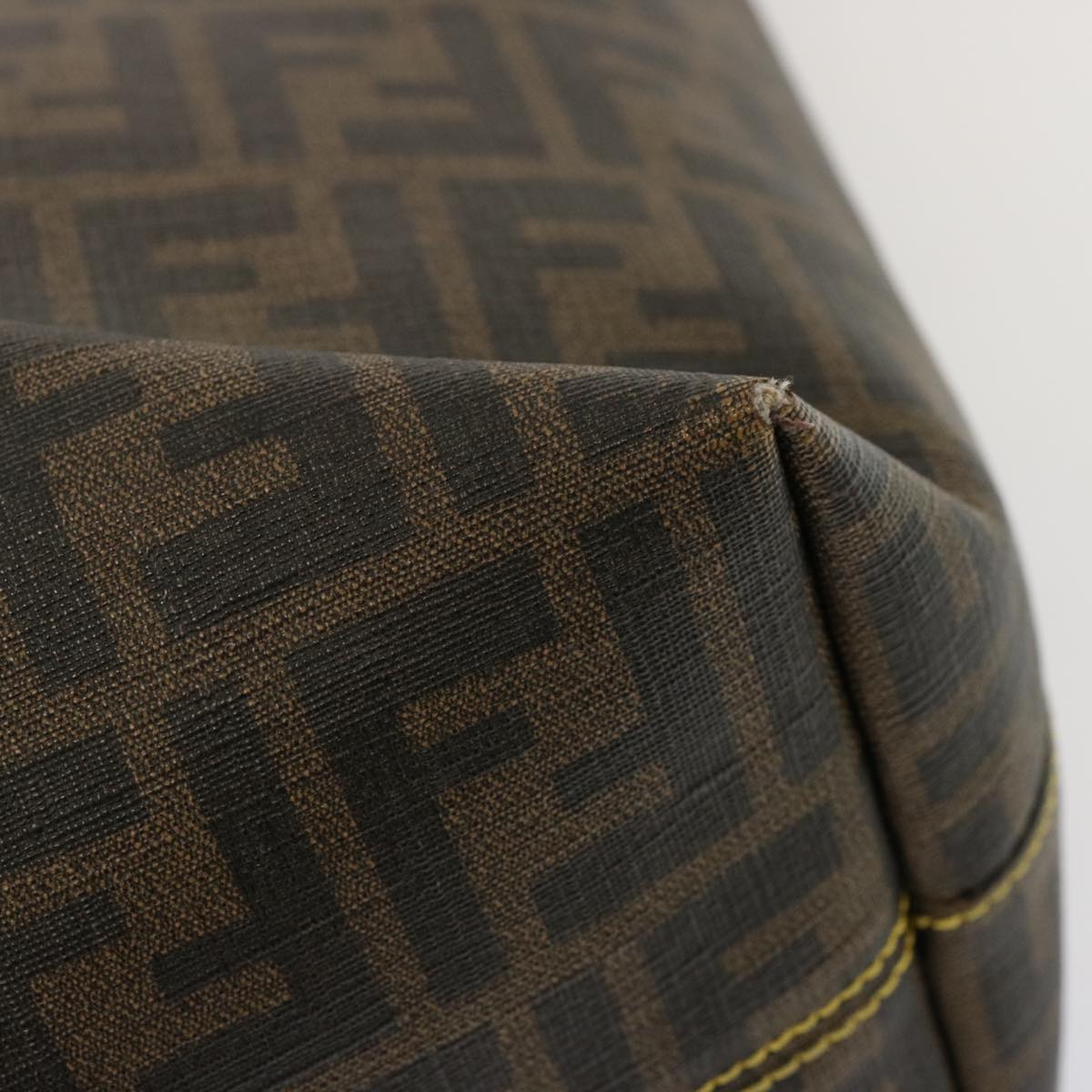 FENDI Zucca Canvas Tote Bag Black Brownep3963