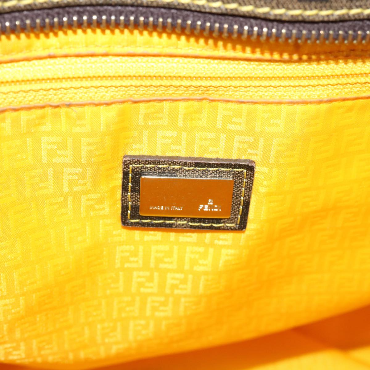 FENDI Zucca Canvas Tote Bag Black Brownep3963