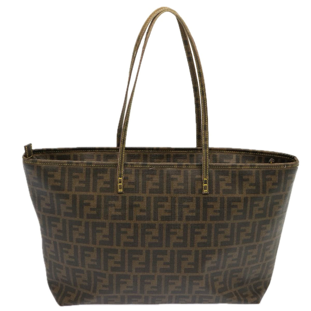 FENDI Zucca Canvas Tote Bag Black Brownep3963