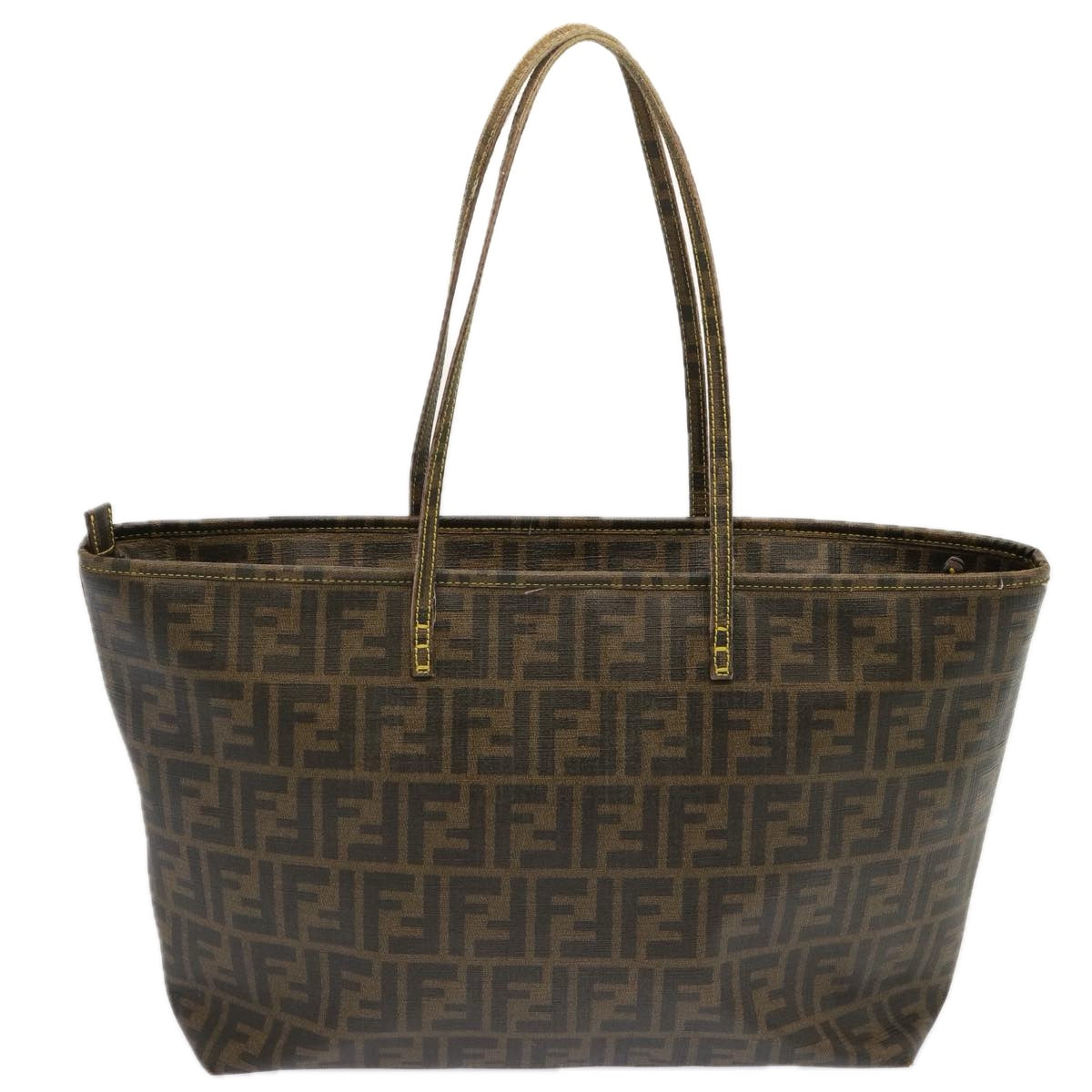 FENDI Zucca Canvas Tote Bag Black Brownep3963