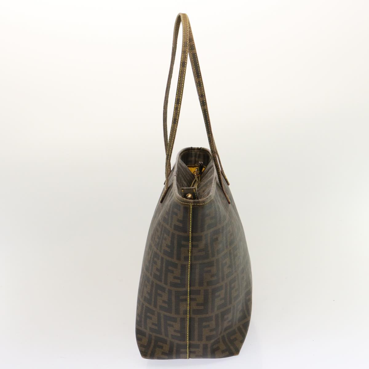 FENDI Zucca Canvas Tote Bag Black Brownep3963