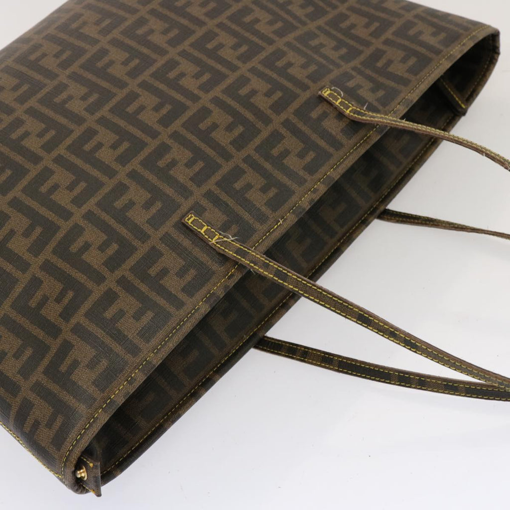 FENDI Zucca Canvas Tote Bag Black Brownep3963