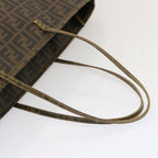 FENDI Zucca Canvas Tote Bag Black Brownep3963