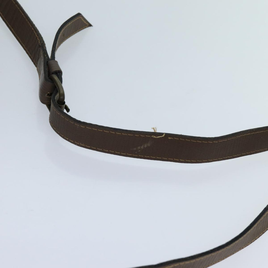 FENDI Zucchino Canvas Shoulder Bag Brownep3988