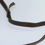 FENDI Zucchino Canvas Shoulder Bag Brownep3988