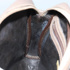 FENDI Zucchino Canvas Shoulder Bag Brownep3988