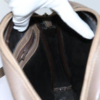FENDI Zucchino Canvas Shoulder Bag Brownep3988