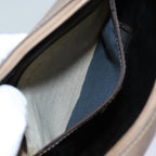 FENDI Zucchino Canvas Shoulder Bag Brownep3988