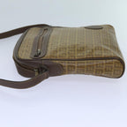 FENDI Zucchino Canvas Shoulder Bag Brownep3988