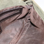 FENDI Mamma Baguette Shoulder Bag Corduroy Khakiep3989