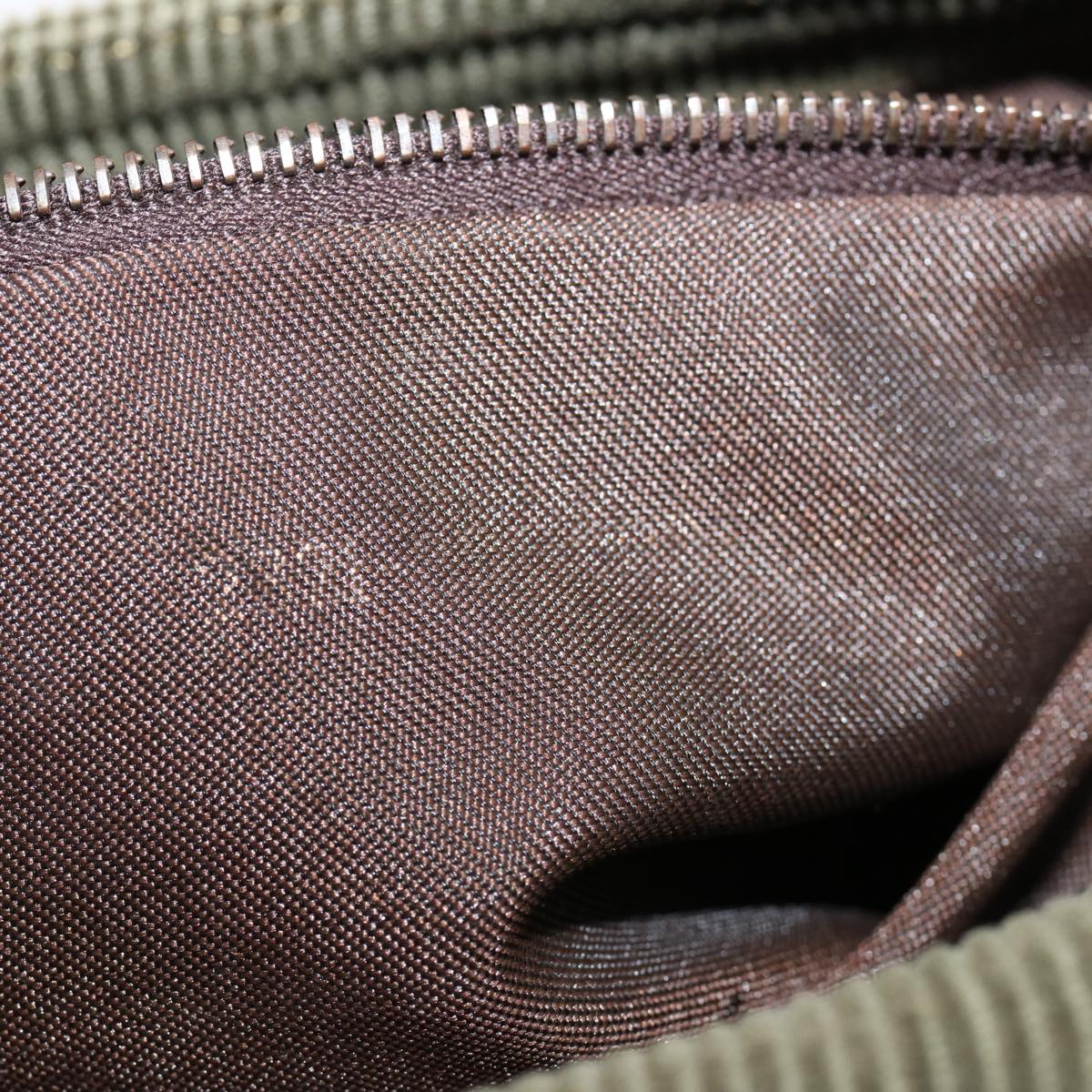 FENDI Mamma Baguette Shoulder Bag Corduroy Khakiep3989