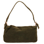 FENDI Mamma Baguette Shoulder Bag Corduroy Khakiep3989