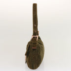 FENDI Mamma Baguette Shoulder Bag Corduroy Khakiep3989