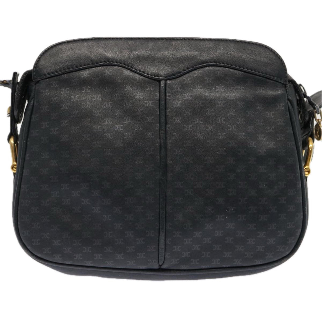 CELINE Macadam Canvas Shoulder Bag Navy  ep3990