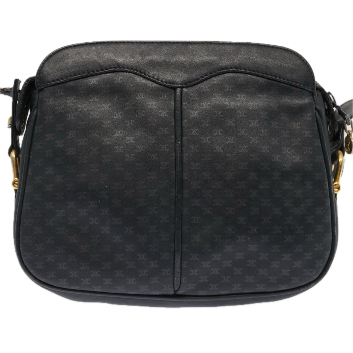 CELINE Macadam Canvas Shoulder Bag Navy  ep3990