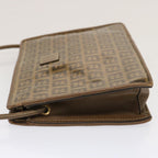 FENDI Zucchino Canvas Shoulder Bag Vintage Brownep3991