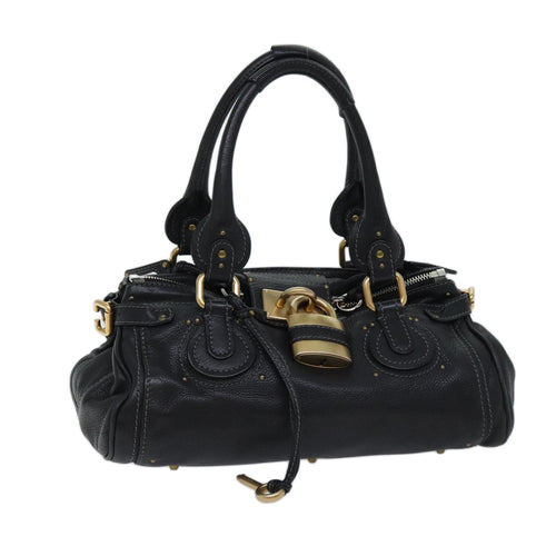 Chloe Paddington Shoulder Bag Leather Black ep4004