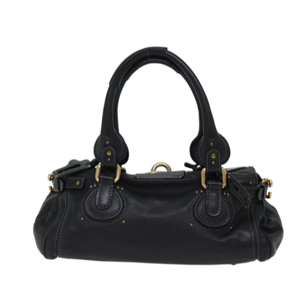 Chloe Paddington Shoulder Bag Leather Black ep4004