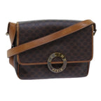 CELINE Macadam Canvas Shoulder Bag PVC Brown Auth ep4008