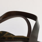FENDI Zucca Canvas Hand Bag Brown Blackep4011