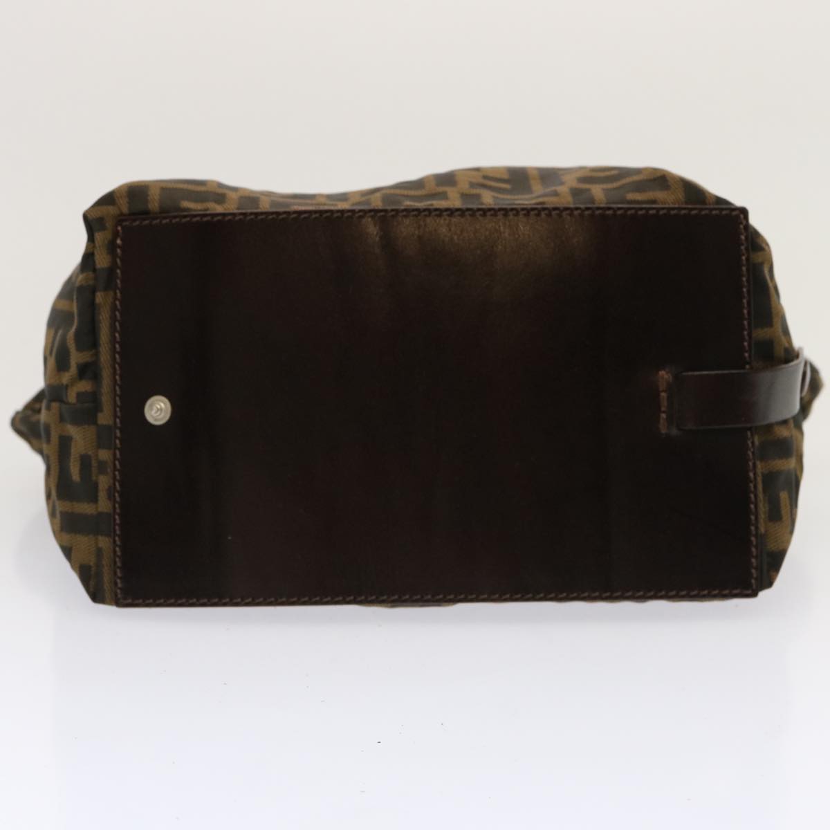 FENDI Zucca Canvas Hand Bag Brown Blackep4011