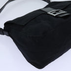 FENDI Mamma Baguette Shoulder Bag Nylon Black 2321 26325 079ep4022