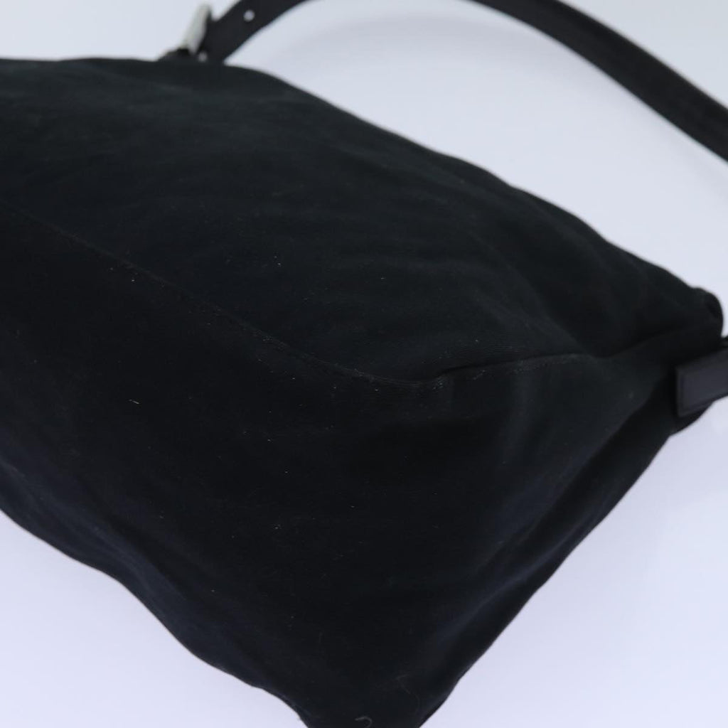 FENDI Mamma Baguette Shoulder Bag Nylon Black 2321 26325 079ep4022